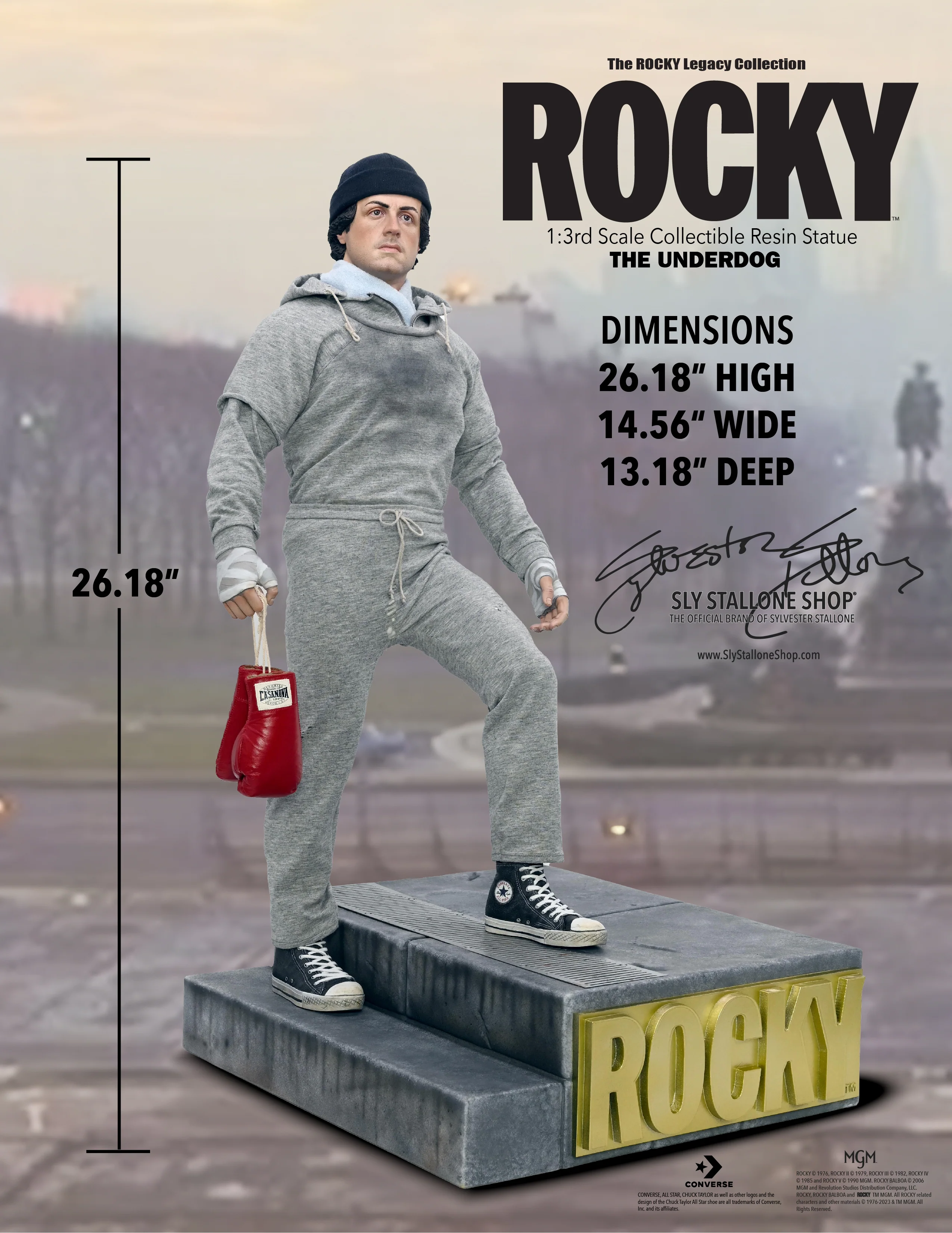 Rocky Balboa, "The Underdog" 1/3 scale premium resin statue- PRE ORDER - Image 6