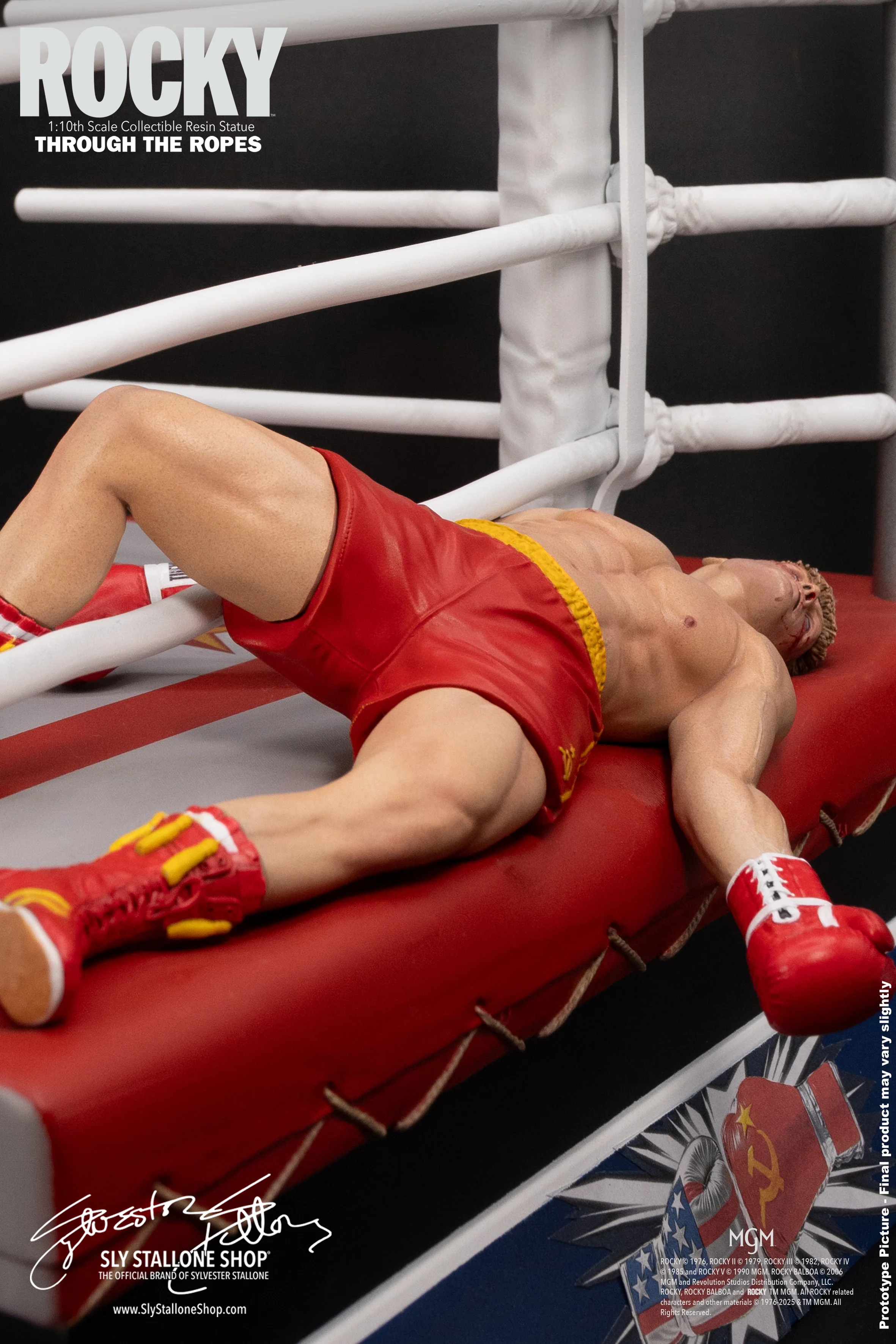 Rocky Over Drago 1/10 Statue, Through The Ropes- PRE ORDER - Image 8